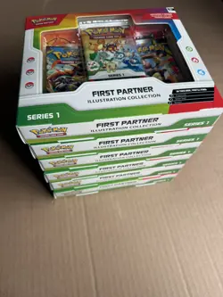 6x Pokemon TCG First Partner Illustration Collection Series 1 Brand New Sealed - Image 2