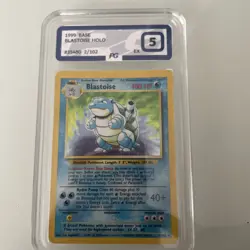 1999 Pokemon Base Set Blastoise Holo #2 Unlimited graded 5 WOTC Vintage - Image 1