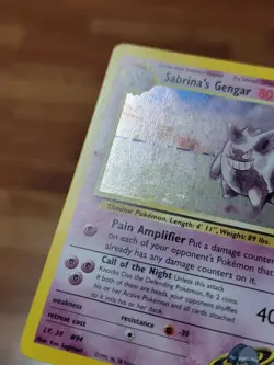Pokemon TCG Sabrina's Gengar Gym Heroes 14/132 Unlimited Holo Rare LP Swirl - Image 4