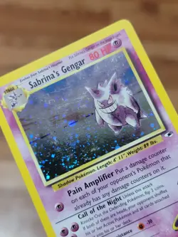 Pokemon TCG Sabrina's Gengar Gym Heroes 14/132 Unlimited Holo Rare LP Swirl - Image 5