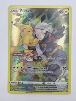 Pikachu TG05/TG30 - Lost Origin Trainer Gallery Full Art Pokemon TCG - NM - Image 2