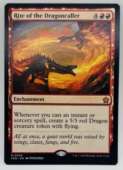 MTG Rite Of The Dragoncaller Mtg Foundations Regular - Image 1
