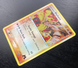 Pokemon Rev.-Holo Team Magma's Rhyhorn 38/95 Excellent to to Near-Mint Cond. - Image 5