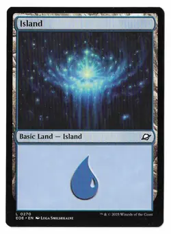 MTG Island Edge of Eternities (EOE) Basic Land Magic the Gathering Card #0270 - Image 1