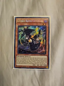 YuGiOh S-Force Rappa Chiyomaru BLVO-EN011 Secret Rare 1st Edition MINT SEALED! - Image 1