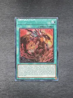 YuGiOh Invocation MP24 - Double Misprint Name Shift + Wrong Foil Error 1st Ed NM - Image 1