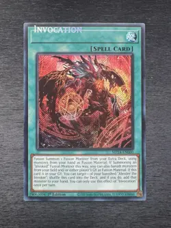 YuGiOh Invocation MP24 - Double Misprint Name Shift + Wrong Foil Error 1st Ed NM - Image 2