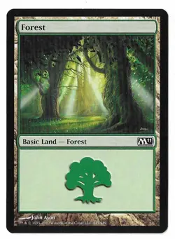 MTG Forest Core Set 2011 (M11) Basic Land Magic the Gathering Card #247 - Image 1
