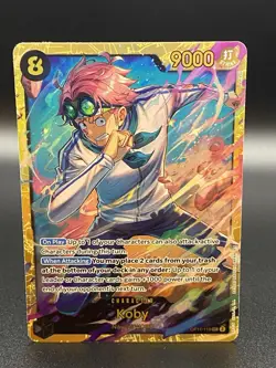 Koby SEC OP11-119 Secret Rare Fist of Divine Speed NM One Piece TCG - Image 1