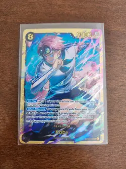 Koby SEC OP11-119 Secret Rare Fist of Divine Speed NM One Piece TCG - Image 1