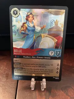 Disney Lorcana Belle Mechanic Extraordinaire 126/204 Archazia's Island Cold Foil - Image 1