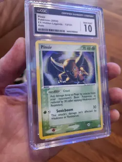 (POP 23) CGC 10 GEM MINT 2004 Pokemon Ex Hidden Legends Pinsir Holo 13/101 Card - Image 1