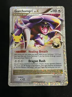 Garchomp C LV.X 145/147 Celebrations Ultra Rare Holo Pokemon Card NM - Image 1