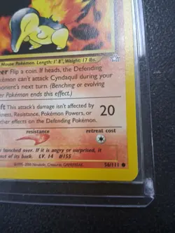 1st Edition Cyndaquil Neo Genesis NM 56/111 Pokemon Tcg Card - Image 4