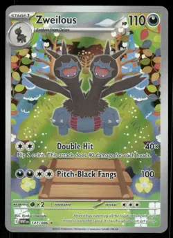 Pokemon Cards Zweilous 147/086 White Flare Illustration Rare NM - Image 1