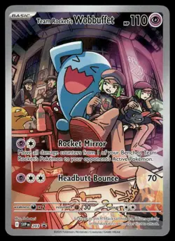 Pokemon Cards Team Rocket's Wobbuffet 203 Scarlet & Violet Promo NM - Image 1