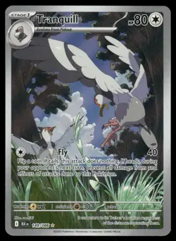 Pokemon Cards Tranquill 149/086 Black Bolt Holo NM - Image 1