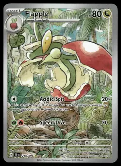 Pokemon Cards Flapple 210/191 Surging Sparks Illustration Rare NM - Image 1