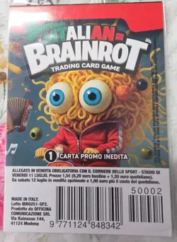 SKIFIDOL ITALIAN BRAINROT CARD PROMO PALLONARO TUTTOPARO SIGILLATA - Image 2