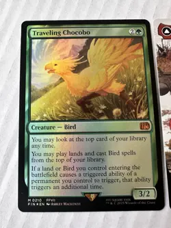 MTG FINAL FANTASY Lot Of 2 Cards Traveling Chocobo + Terra, Magical Adept FOIL - Image 2