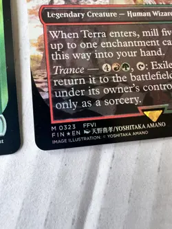 MTG FINAL FANTASY Lot Of 2 Cards Traveling Chocobo + Terra, Magical Adept FOIL - Image 5