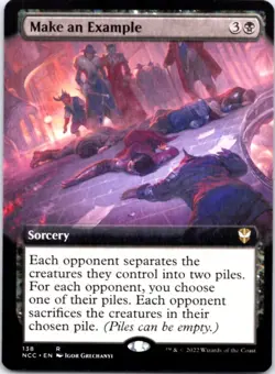 Make an Example (Extended Art) Commander: Streets of New Capenna, 138 NM - Image 1