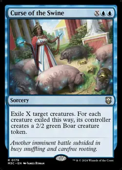 Curse of the Swine X1 RIPPLE FOIL-NM/M- Commander: Modern Horizons 3 - Image 1