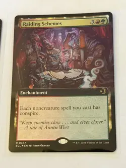 Raiding Schemes Extended Art Lorwyn Eclipsed Foil 377 - Image 1