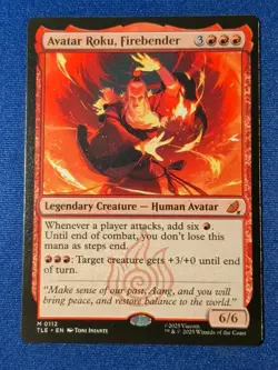 1x Avatar Roku, Firebender, Avatar The Last Airbender, Magic MTG NM - Image 1