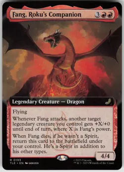MTG Fang Roku's Companion Extended Art NM Avatar: The Last Airbender Magic 193 - Image 1