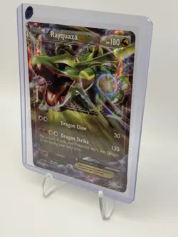 Pokemon Rayquaza EX XY73 Promo Full Art Holo 180 HP XY Set Dragon Basic Card - Image 3