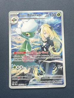 Pokemon TCG Cynthias Roserade - Illustration Rare - Destined Rivals - 184/182 NM - Image 1