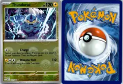 THUNDURUS (POKE BALL PATTERN) - 033/086 Holo SV: Black Bolt - POKEMON NM/M - Image 3