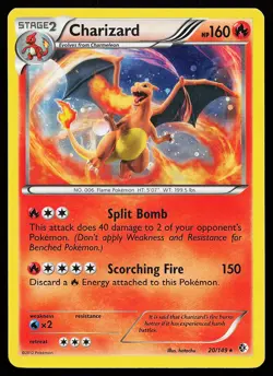 Charizard 20/149 Cosmos Holo Boundaries Crossed Pokemon Card - Image 1