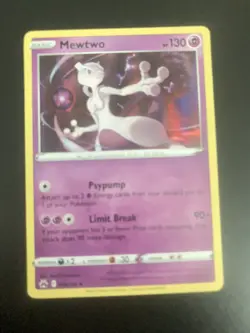 Pokemon TCG Mewtwo 059/159 Rare Holo Normal Crown Zenith Near Mint - Image 1