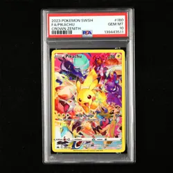PSA 10 GEM MT 2023 Pokemon ENG Pikachu F 160/159 - Image 1