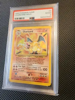 Pokemon TCG Charizard Holo 4/102 Base Set PSA 2 - Image 1