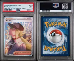 2025 Pokemon BLK EN N’s Plan SIR PSA Mint 9 - Image 5