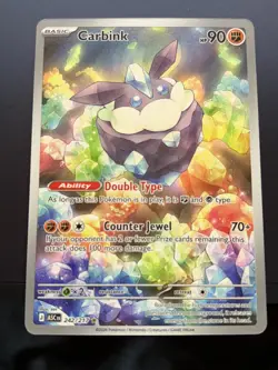 Pokemon Carbink 242/217 Ascended Heroes Set Rare Full Art Holo - Image 1