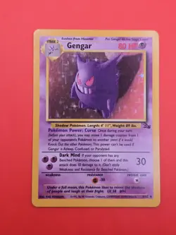 Pokemon TCG Fossil Gengar Holo #05/62 Near Mint!! - Image 1
