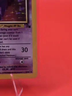 Pokemon TCG Fossil Gengar Holo #05/62 Near Mint!! - Image 4