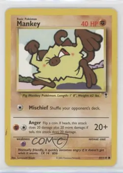 Mankey Pokemon Legendary Collection #81 2002 READ - Image 1