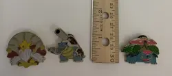 Official 2016 Pokemon Pin Lot of 3 Mega Venusaur, Mega Alakazam, Mega Blastoise - Image 2