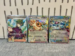 Pokemon Prismatic Lot Eevee Ex 075/131 Glaceon Ex 026/131 Brassius 135/131 NM - Image 1
