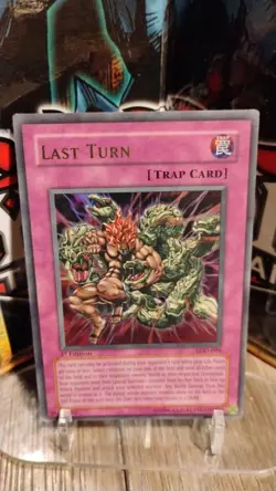 LAST TURN 1st Edition YU-GI-OH Foil Holo TRAP Trading Card LOD-099 HP - Image 1