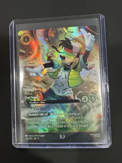 Disney Lorcana Fabled MAX GOOF CHART TOPPER ENCHANTED 230/204 Foil Rare - Image 1