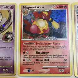 6 Pokemon TCG 2009 Drifblim Magmortar Lunatone Milotic Supreme Victors Cards - Image 5