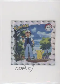 Pikachu and Ash Artbox Pokemon Stickers Series 1 Prizm #Pr11 1999 - Image 1