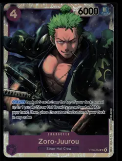 Zoro-Juurou ST18-004 Starter Deck 18: PURPLE Monkey.D.Luffy Super Rare - Image 1