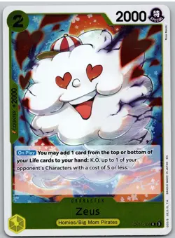 Zeus OP11-106 Rare A Fist of Divine Speed One Piece NM - Image 1